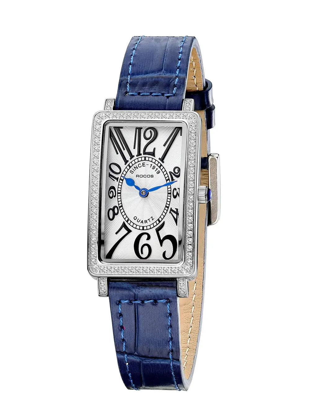ROCOSJEWE Reloj Rectangular Con Números Arábigos Para Mujer